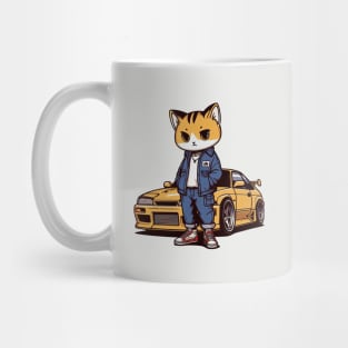 JDM Car - Neko Driver - Cat Racer Mug